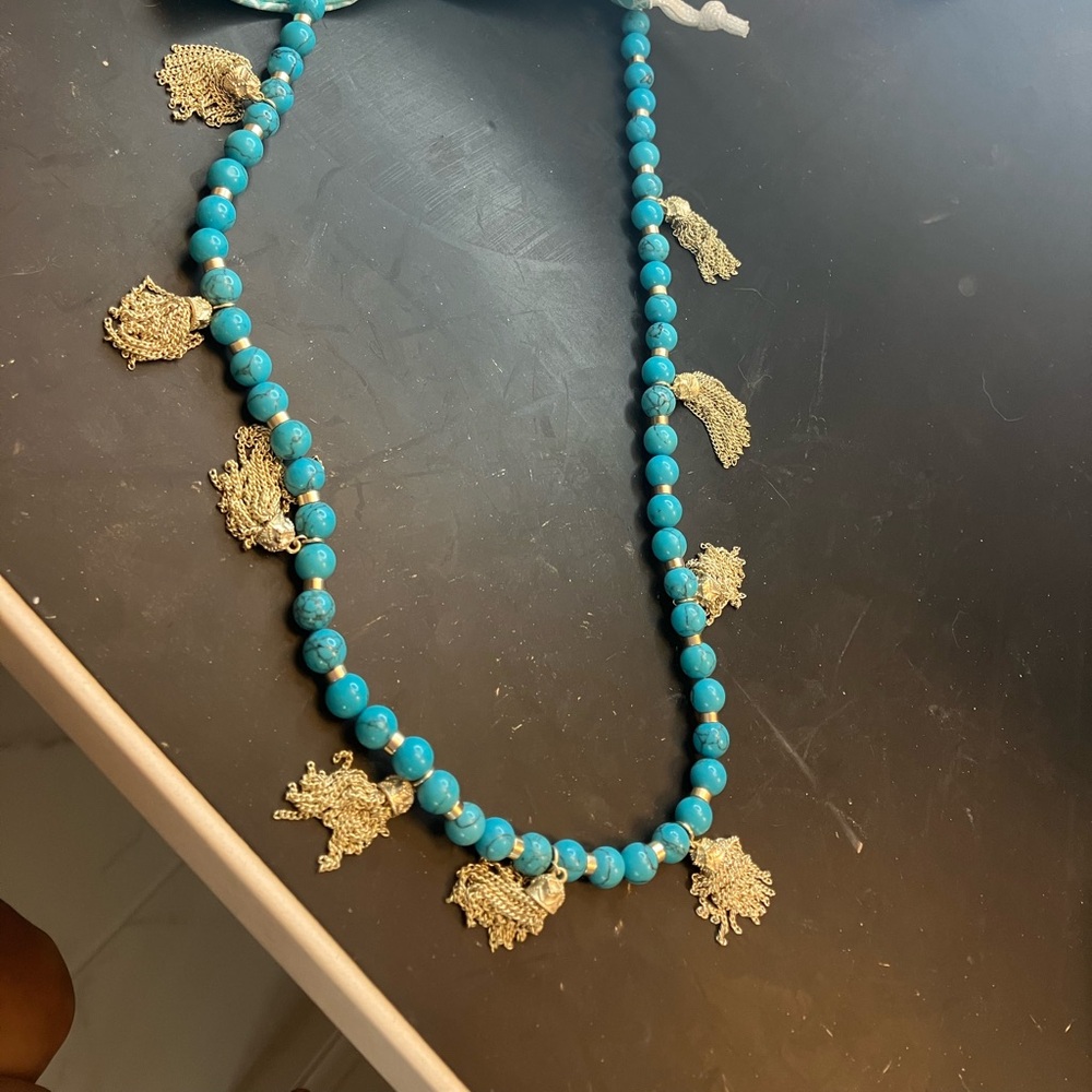 Kendra Scott turquoise adjustable necklace